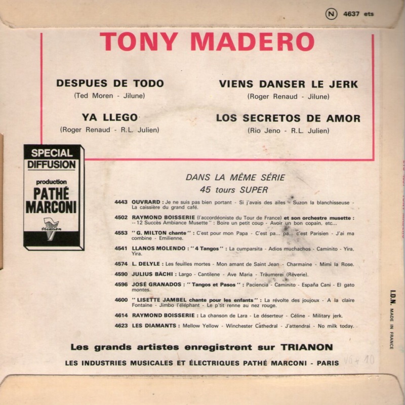 Tony Madero Y Su Orquesta