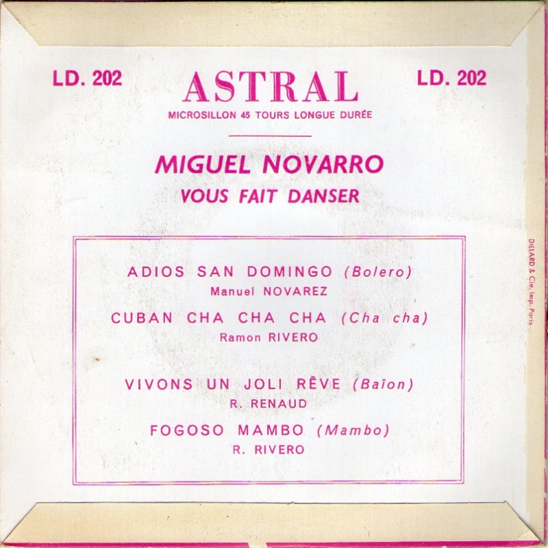 Miguel Novarro et son Grand Orchestre - Vous Fait Danser